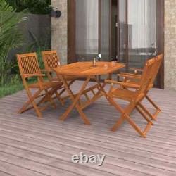 Wooden Garden Furniture Set 4 Seater Dining Outdoor Table Chairs Hardwood Patio