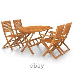 Wooden Garden Furniture Set 4 Seater Dining Outdoor Table Chairs Hardwood Patio