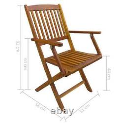 Wooden Garden Furniture Set 4 Seater Dining Outdoor Table Chairs Hardwood Patio