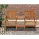 Wooden Garden Love Seat Bench 2 Seater With Table Patio Furniture Companion Set
