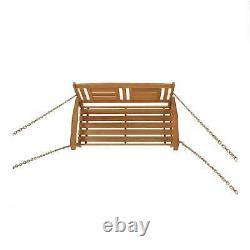 Wooden Outdoor Swing Porch Hanging Seat Bench Patio Chair Garden Deck Furniture