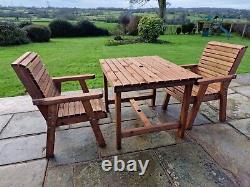 Wooden garden furniture Wooden garden table and chair set Solid Patio Set