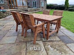 Wooden garden furniture Wooden garden table and chair set Solid Patio Set