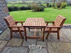 Wooden garden furniture Wooden garden table and chair set Solid Patio Set