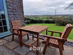 Wooden garden furniture Wooden garden table and chair set Solid Patio Set