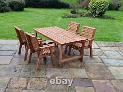 Wooden garden furniture Wooden garden table and chair set Solid Patio Set