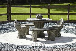 Woodland Garden Furniture Patio Set (Stone)